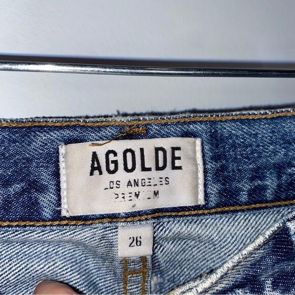 Agolde Riley Hi Rise Straight Crop Jeans - Picture 3 of 11